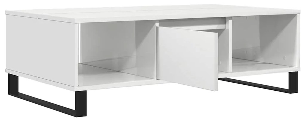 Mesa de Centro Portucale - Branco Brilhante - Design Moderno