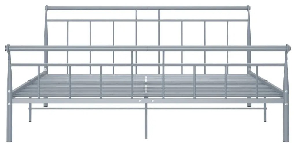 Estrutura de cama 180x200 cm metal cinzento