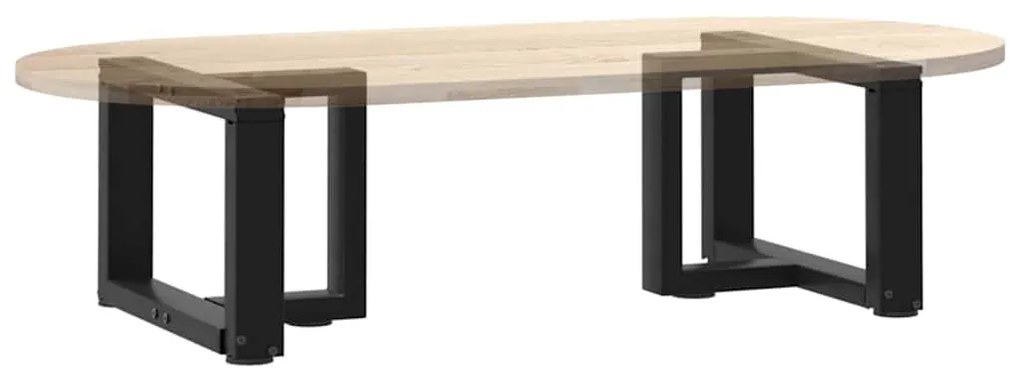 Pés para mesa de centro em forma de T, 2 peças, preto, 40x25x(30-31) c