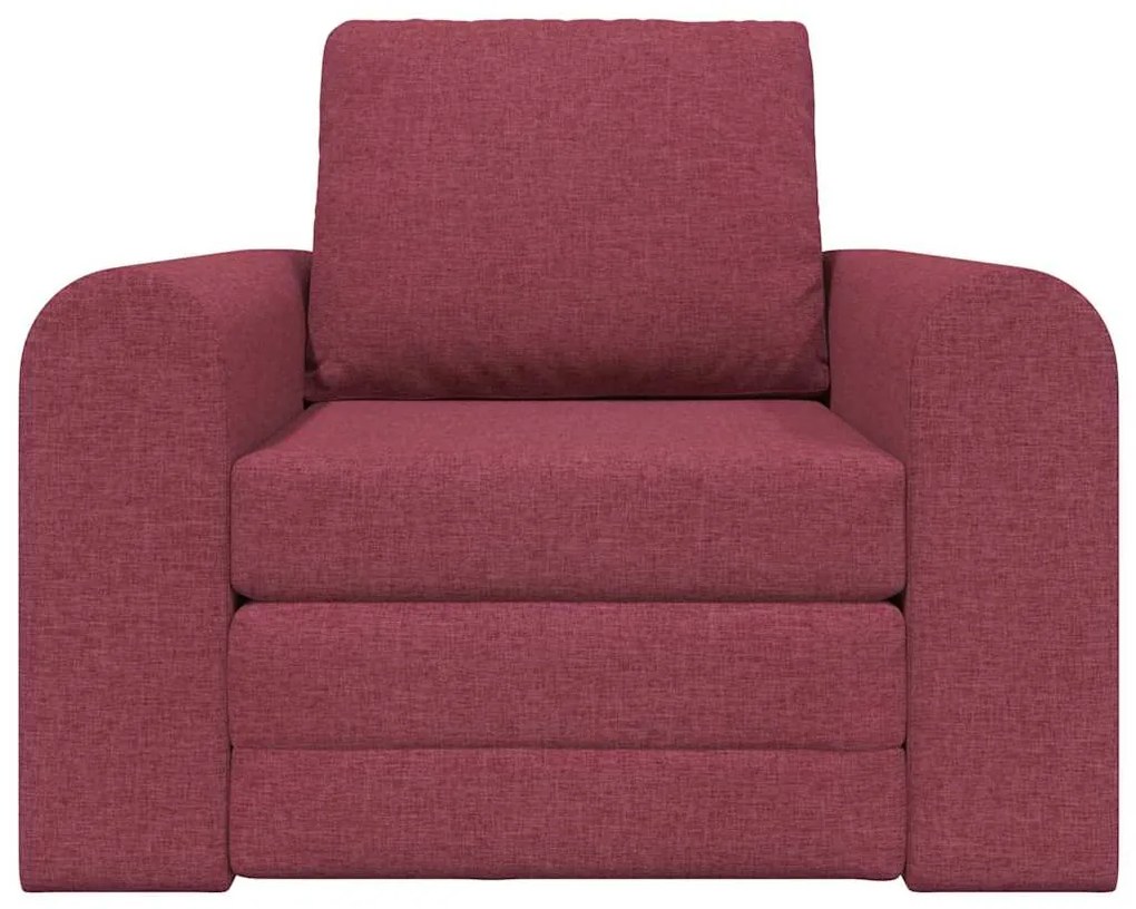 Sofá Cama 2 em 1 Bordô 98x71x83 cm Tecido