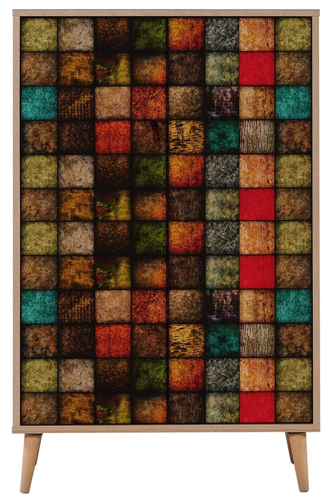 Móvel Multiuso Multibox – Carvalho Sonoma – 80x127x36 cm