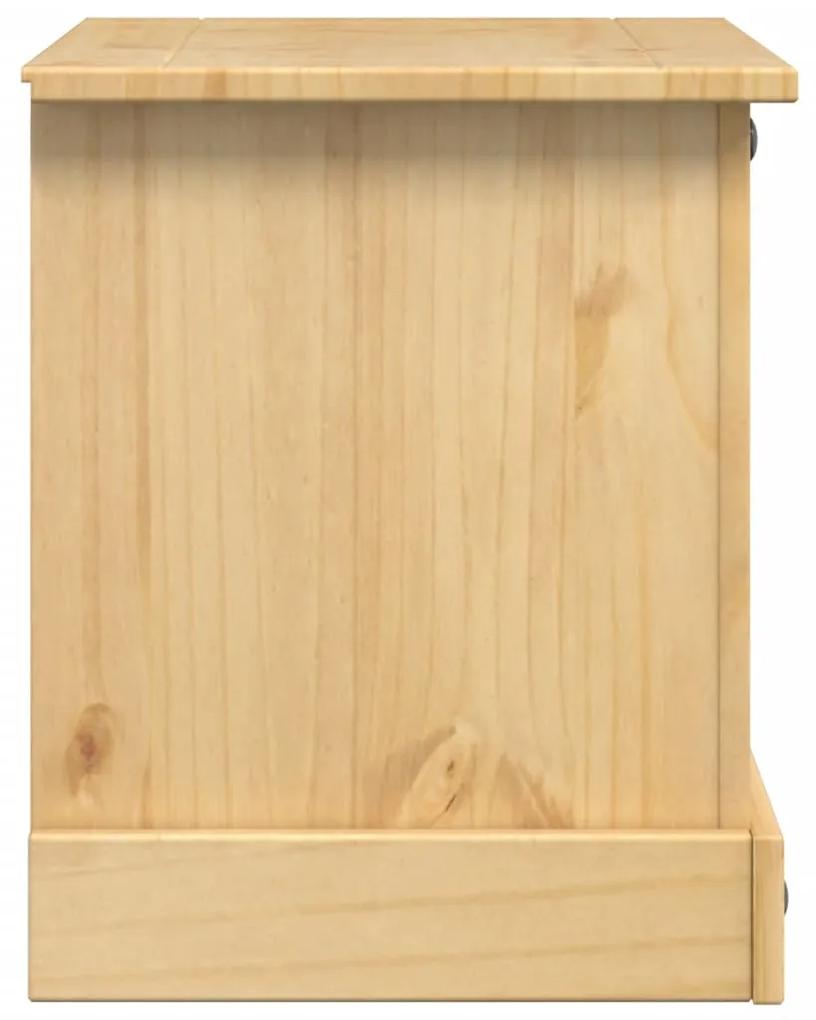 Mesa de cabeceira Corona 53x39x50 cm madeira de pinho maciça