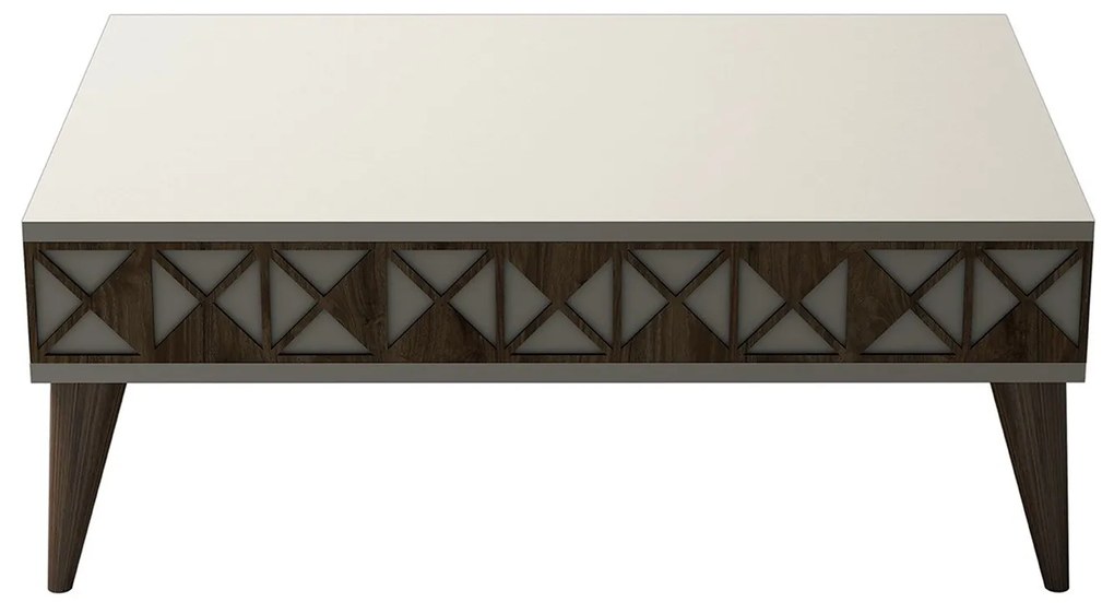 Mesa de Centro Line – Creme – 90 cm x 34,6 cm x 60 cm
