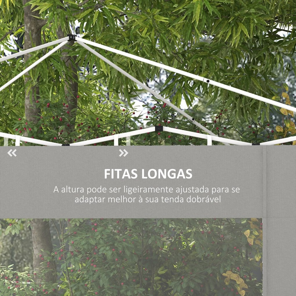 Paredes Laterais para Tenda de 2 Painéis 295x195 cm Paredes Laterais d