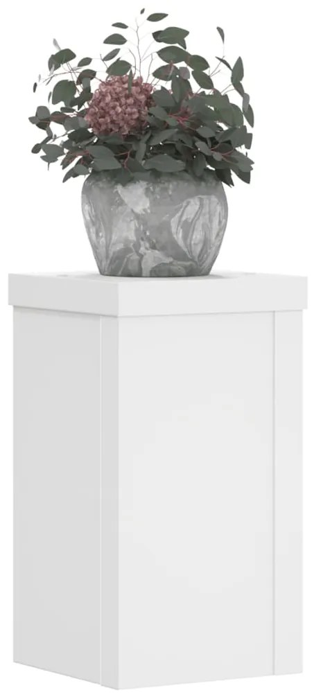 Suportes p/ plantas 2 pcs 10x10x18 cm derivados madeira branco
