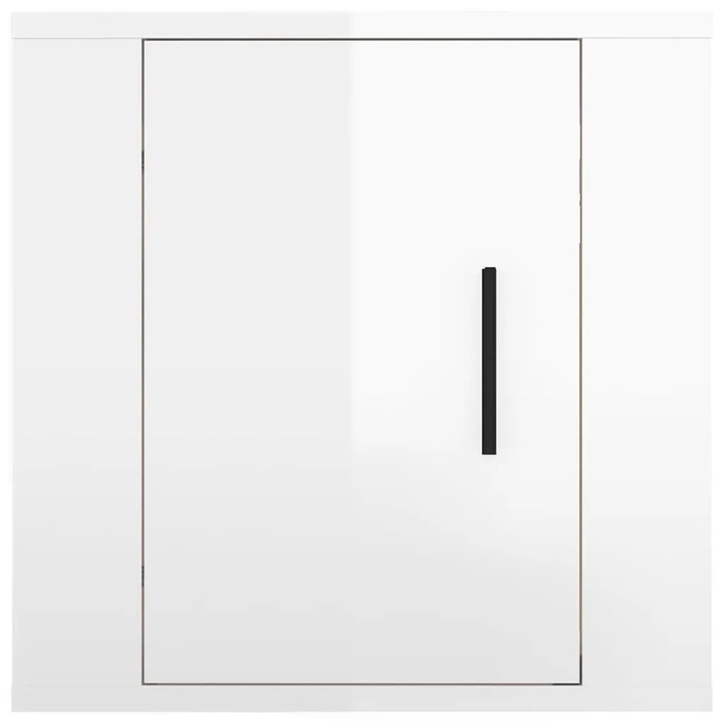 Móveis de TV para parede 2 pcs 40x34,5x40 cm branco brilhante