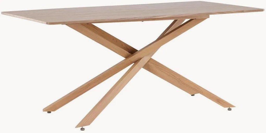 Mesa de jantar com efeito de madeira Piazza, 180 x 90 cm
