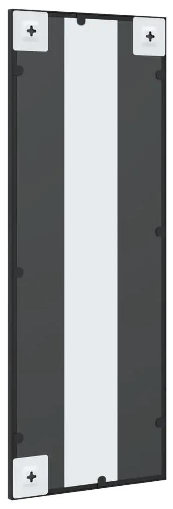 Espelho de parede retangular 30x80 cm ferro preto