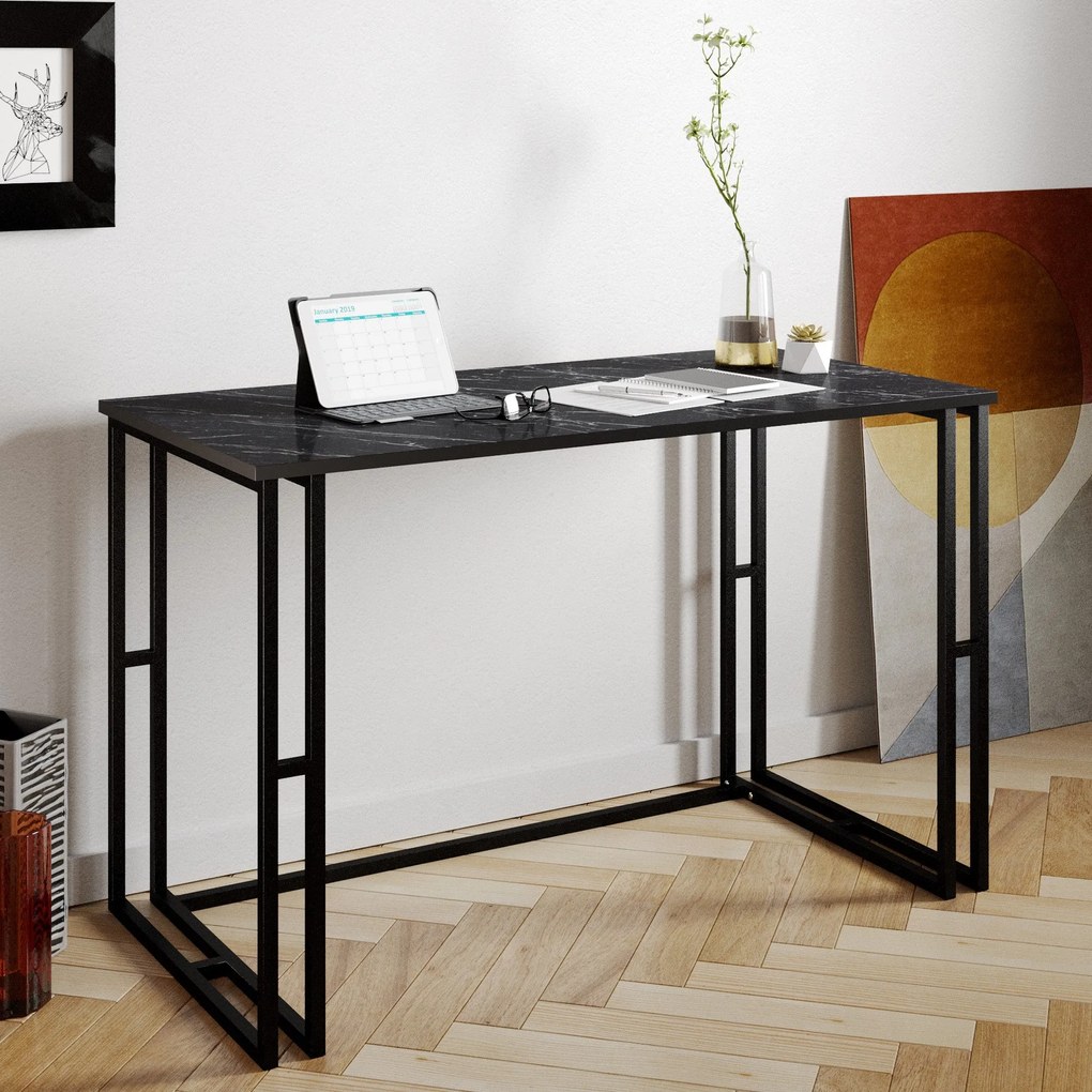 Secretária para Estudo Alfa – Preto – 120x75x60cm