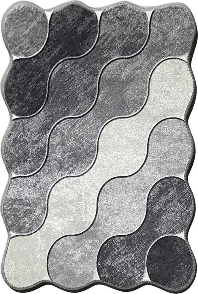 Tapete Circle – Cinzento Escuro – 80x120 cm | Tribo Home