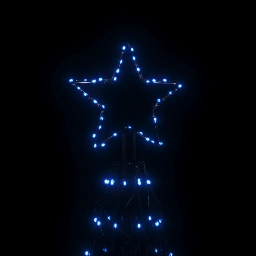 Árvore de Natal em cone 1400 luzes LED 160x500 cm azul
