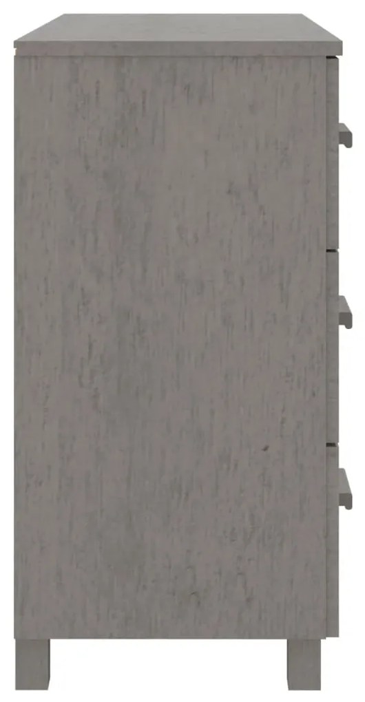 Aparador HAMAR 90x40x80 cm pinho maciço cinza-claro