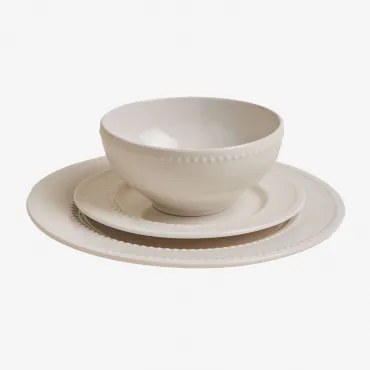 Conjunto De Louça Em New Bone China De 12 Peças Borela Branco - Sklum