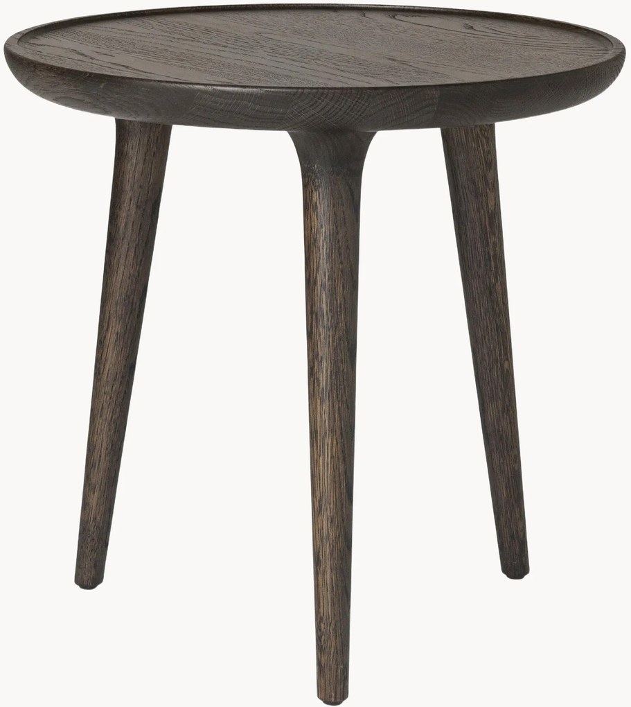 Mesa de apoio redonda em madeira de carvalho artesanal Accent