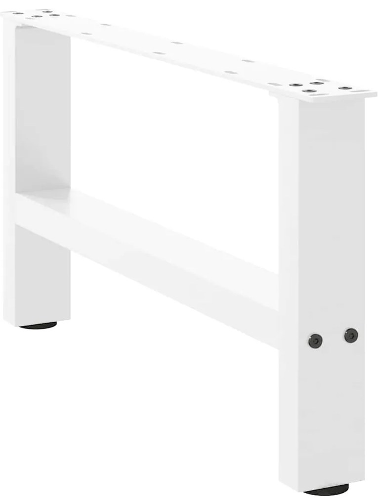 Pés para mesa de centro , brancos, 2 peças, 60x (30-31) cm, aço