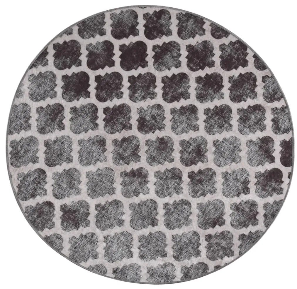 Tapete lavável antiderrapante φ120 cm multicor