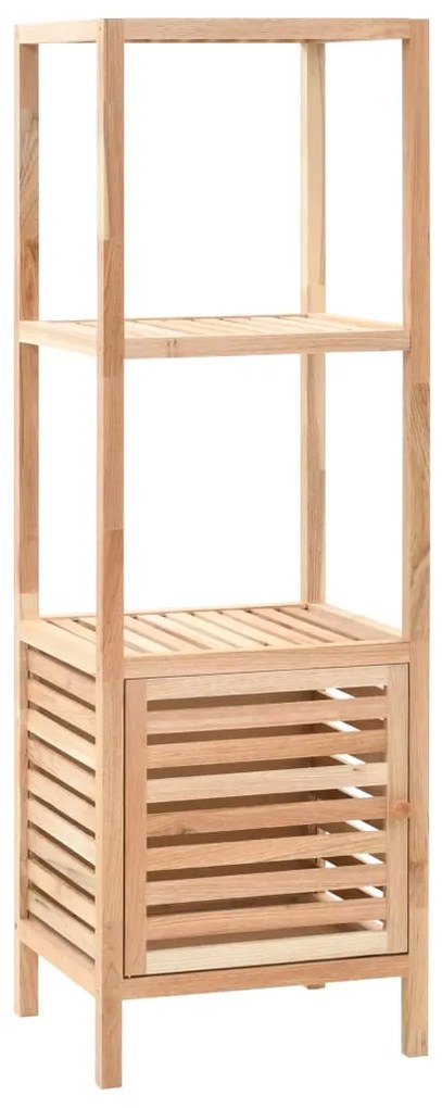 Armário de arrumação para WC nogueira maciça 39,5x35,5x123 cm