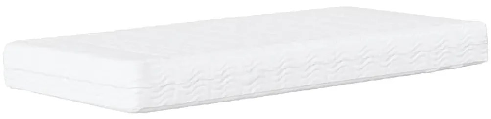 Cama com colchão 90x200 cm couro artificial cinzento