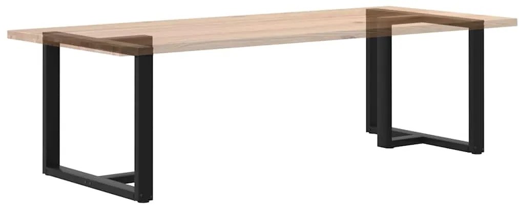 Pés de mesa de jantar em forma de T, 2 peças, preto, 90x35x(72-73) cm,