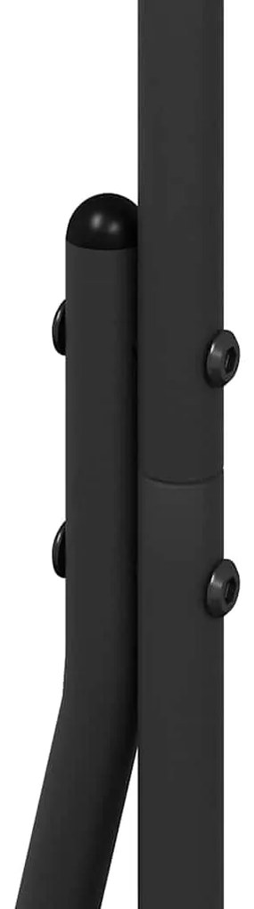 Cabide de Roupa Preto Metal Médio Portátil Cabide de Roupa