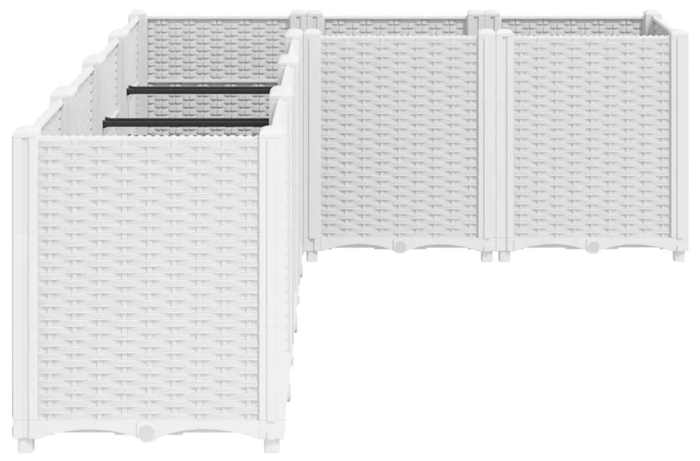 Vaso/floreira 160x120x53 cm PP branco