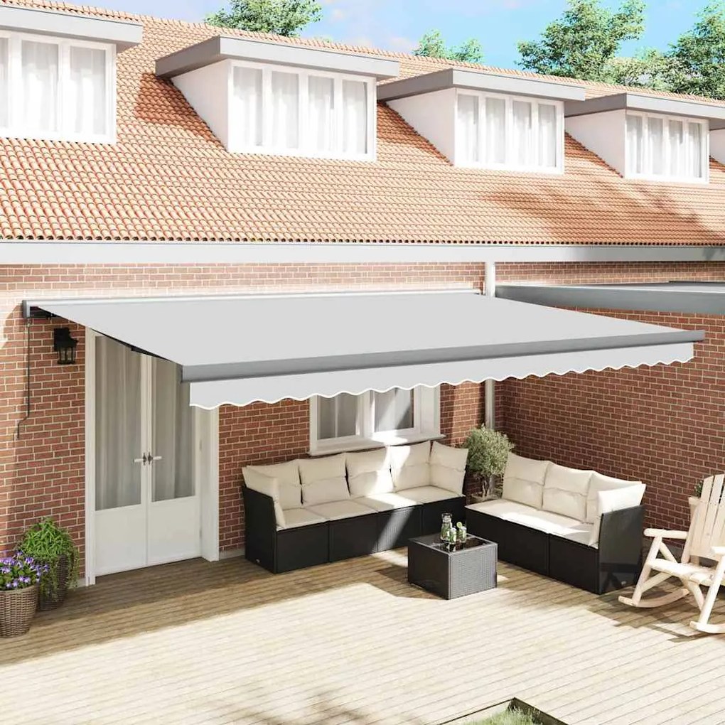 Toldo Manual Antracite 4,5 × 3 m Metal