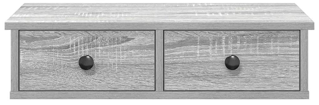 Prateleira parede c/ gavetas 60x28x15 cm derivados de madeira