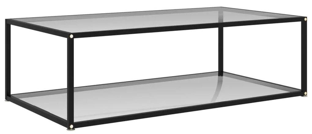 vidaXL Mesa de centro 120x60x35 cm vidro temperado transparente