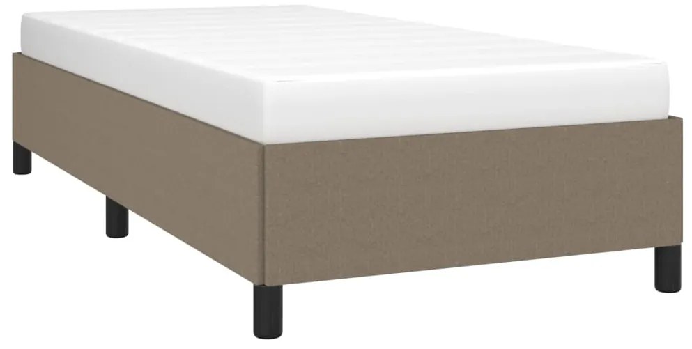 Estrutura cama sem colchão 90x200 cm tecido cinza-acastanhado