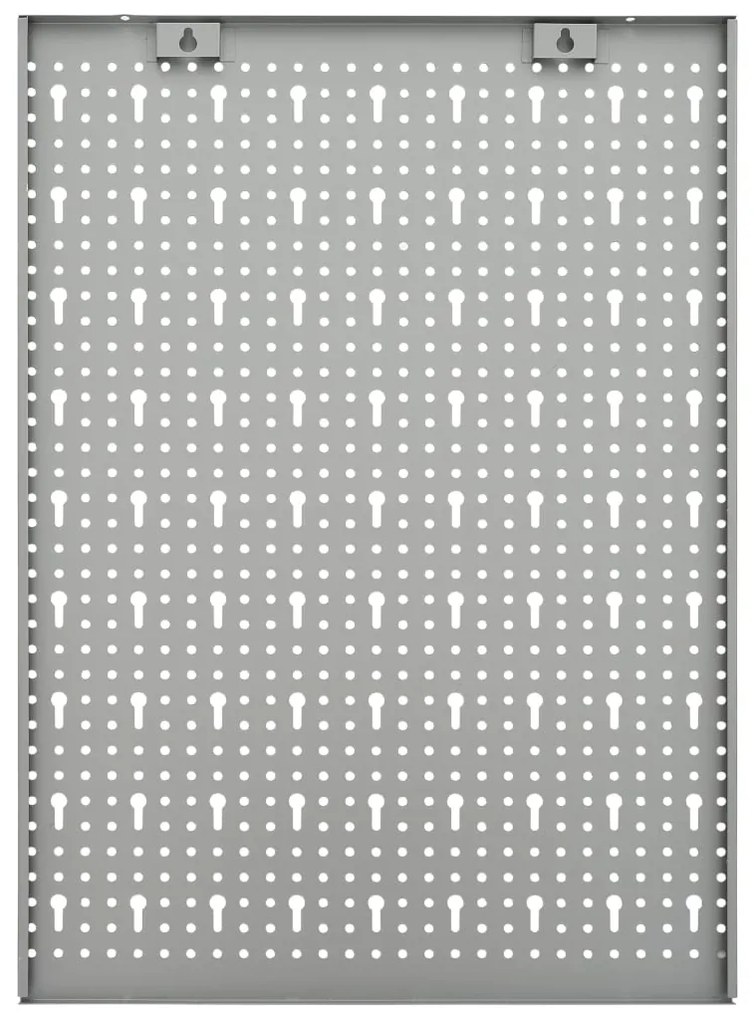 Placas perfuradas de parede 3 pcs 40x58 cm aço