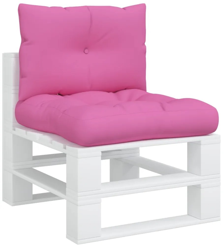 Almofadões p/ móveis de paletes 2 pcs tecido oxford rosa