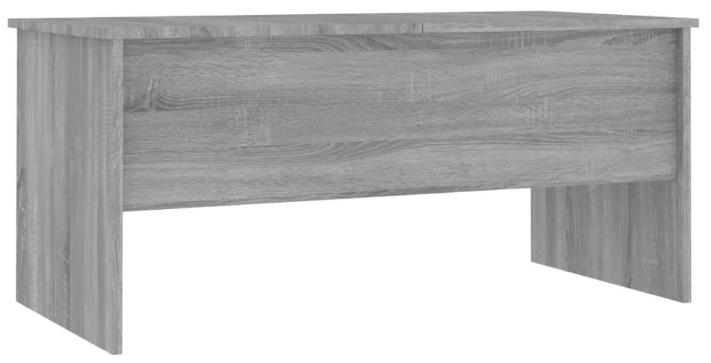 Mesa de centro 102x50,5x46,5 cm madeira processada sonoma cinza