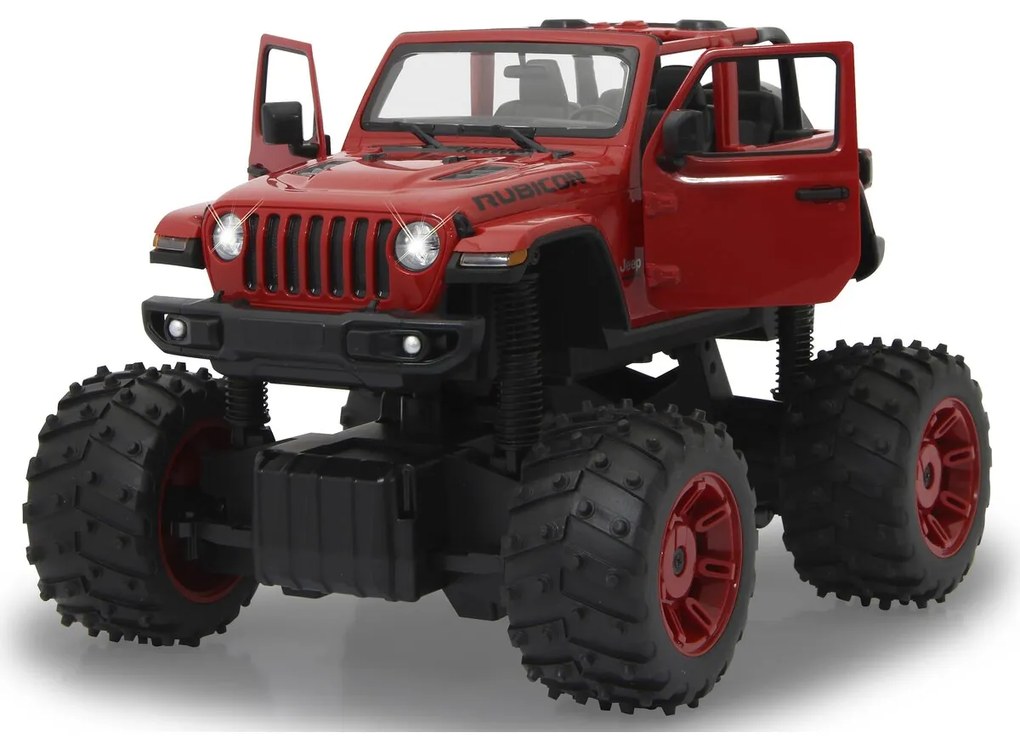 Carro telecomandado Jeep Wrangler JL 1:14  2,4GHz Roda gigante Vermelho