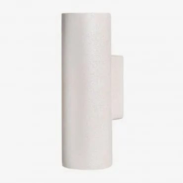 Aplique De Parede Para Exterior Em Cimento Curonisy Branco Pedra - Sklum