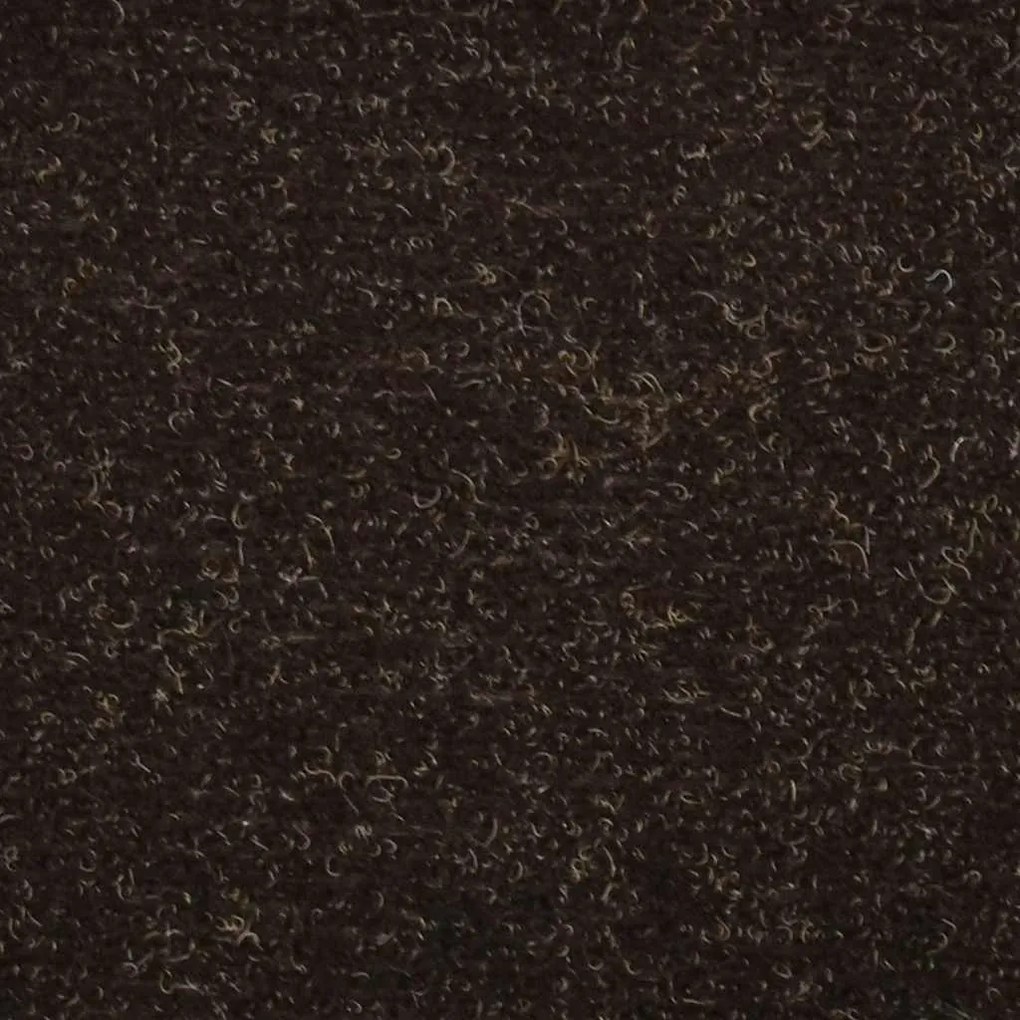Tapetes de escada autoadesivos 30 pcs 65x21x4cm castanho-escuro