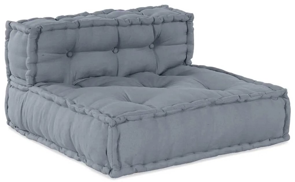 vidaXL Puff Modular Cinza 70x70x54 Tecido
