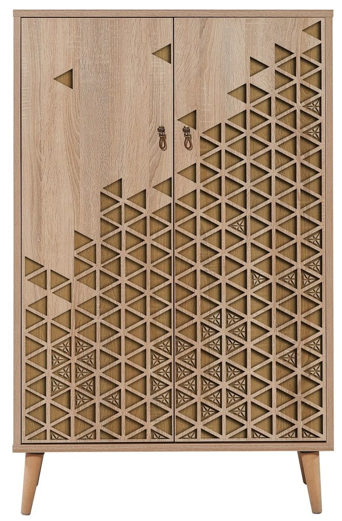 Armário Multiusos Multibox – Carvalho Sonoma – 80x127x36 cm