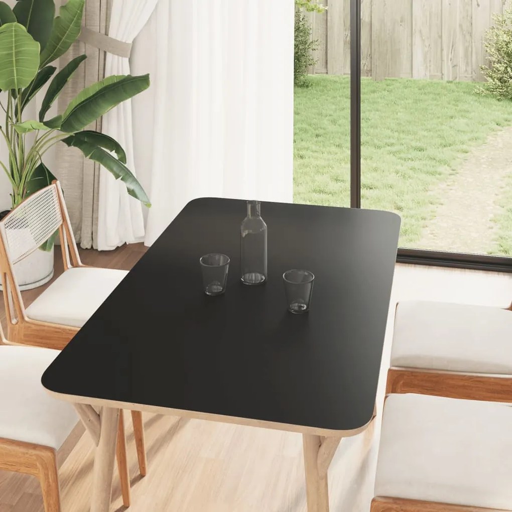 vidaXL Autocolantes para móveis 90x500 cm PVC preto mate