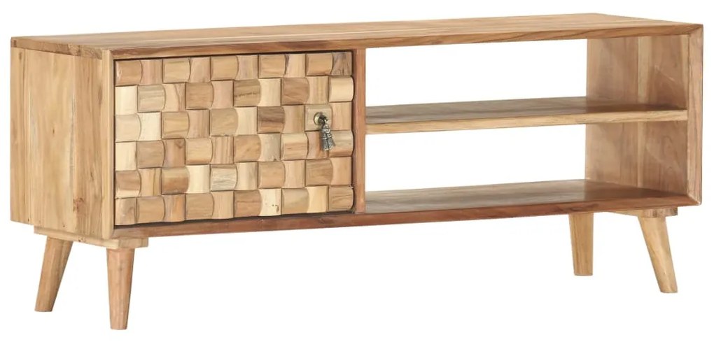 Móvel de TV 100x35x40 cm madeira de acácia maciça