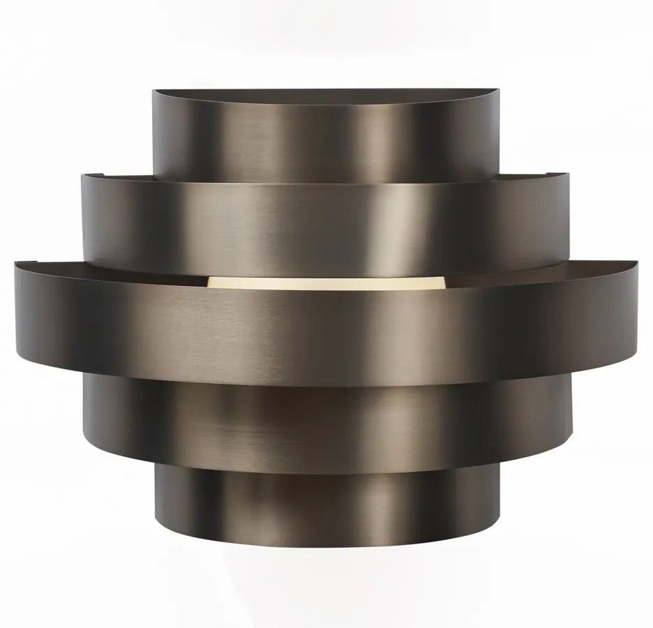 Candeeiro de parede moderno cor de bronze, incluindo LED regulável em 3 níveis - Lines Moderno