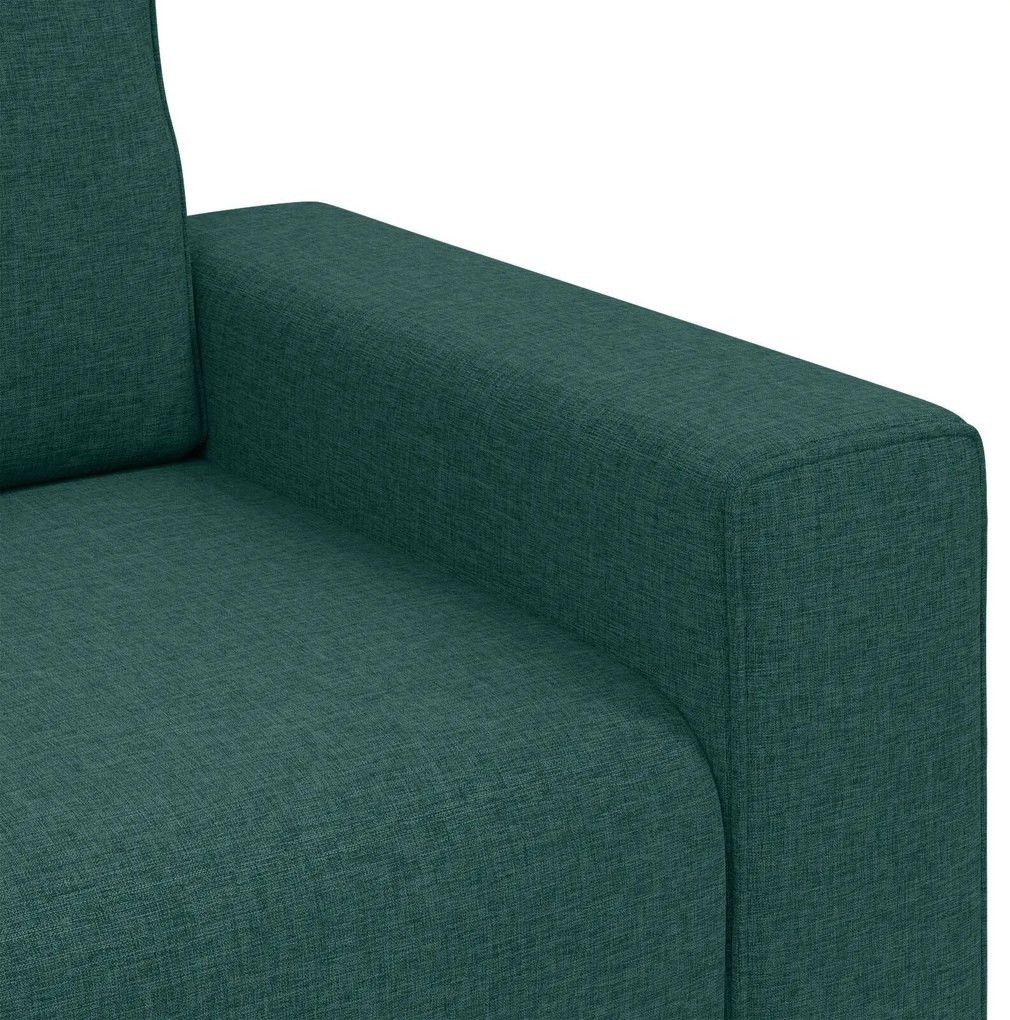 Poltrona vidaXL Verde Escuro 59 cm em Tecido