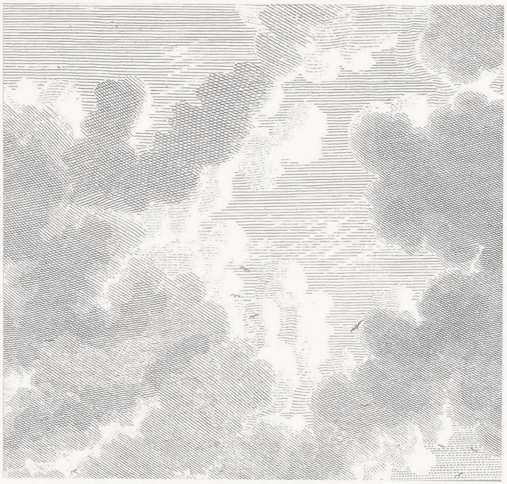 Papel de parede não tecido Engraved Clouds