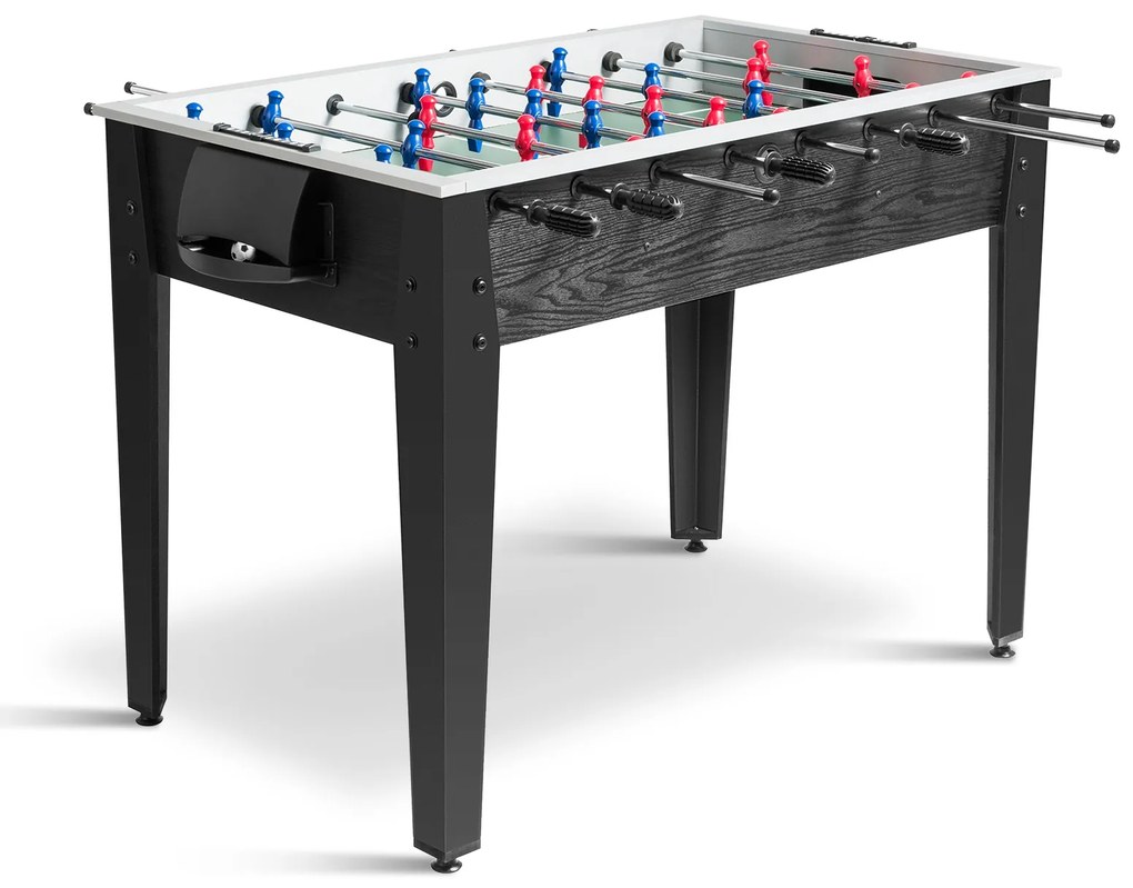 Mesa de pebolim de madeira para recreação doméstica de 48 polegadas, tamanho competição, marrom