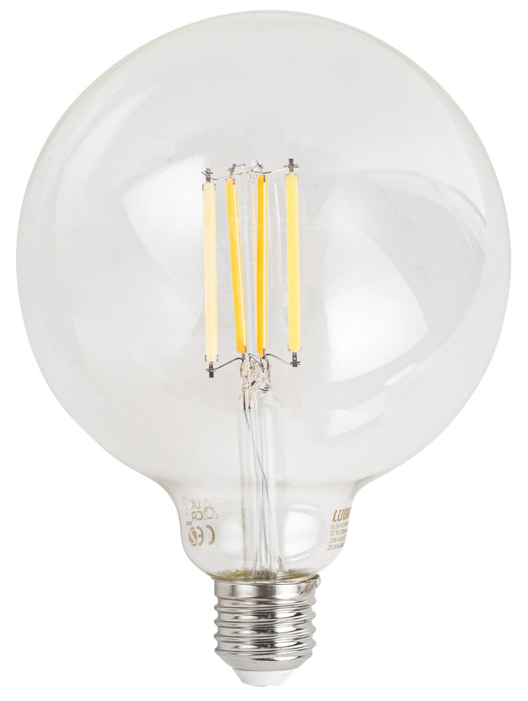 Conjunto de 5 lâmpadas LED E27 inteligentes reguláveis G125 transparente 7W 806 lm 2700-6500K Zigbee