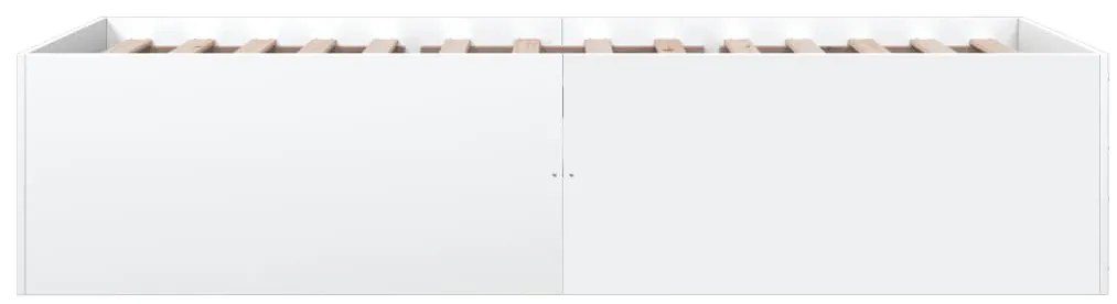 Estrutura de cama 100x200 cm derivados de madeira branco