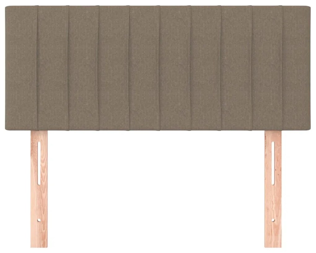 Cabeceira de cama tecido 90x5x78/88 cm cinzento-acastanhado