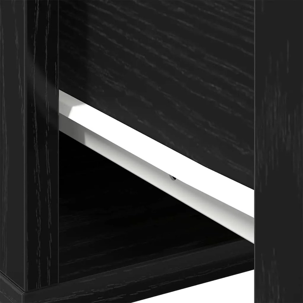 Mesa de Café vidaXL Carvalho Preto 60x60x38 cm Madeira Injetada