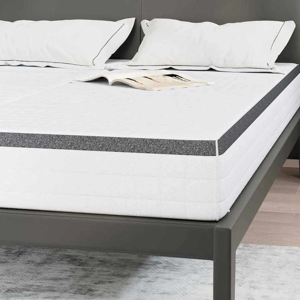Colchões 2 pcs Branco, Cinza 70 x 190 cm Tecido Tricotado