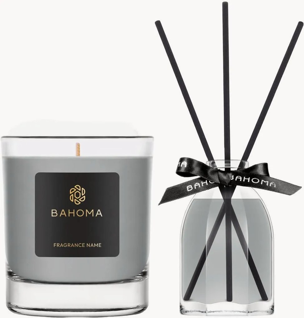 Difusor e vela (limão siciliano), conjunto de 2