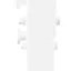 Porta Deslizante vidaXL com Conjunto de Ferragens Branco 83x232 cm Mad